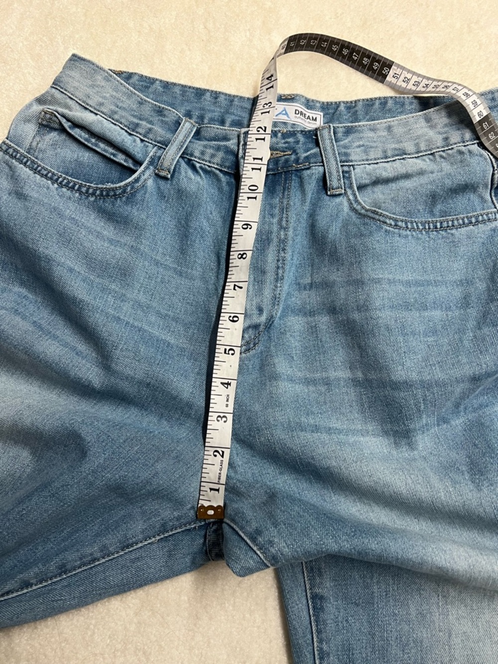 YMI High Rise Straight Leg Jeans Women’s  Size 11/30 Light Wash Relaxed fit Mom - Picture 6 of 8